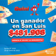 ¡Premio de Quini 6 en San Luis!